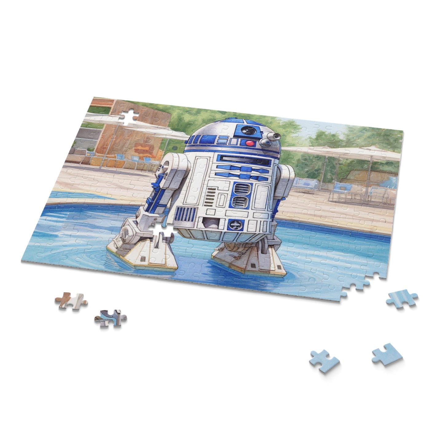 Star Wars - R2D2 at the Pool Party Puzzle (120, 252, 500-Piece)