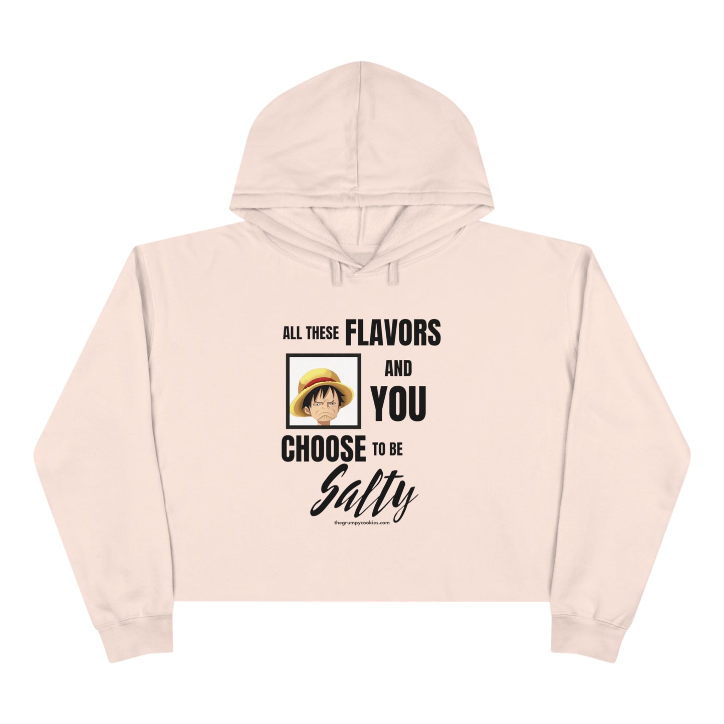 One Piece - Luffy Choose to Be Salty Crop Hoodie