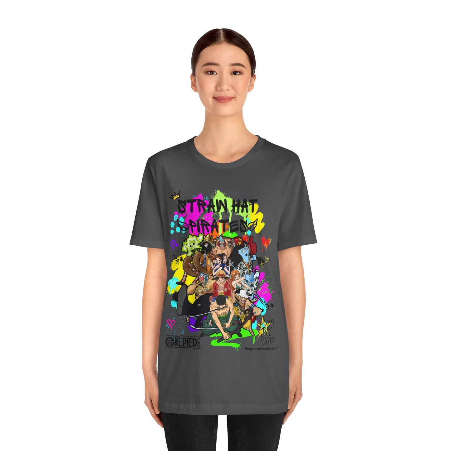 One Piece - Graffiti Straw Hats Unisex Jersey Short Sleeve Tee