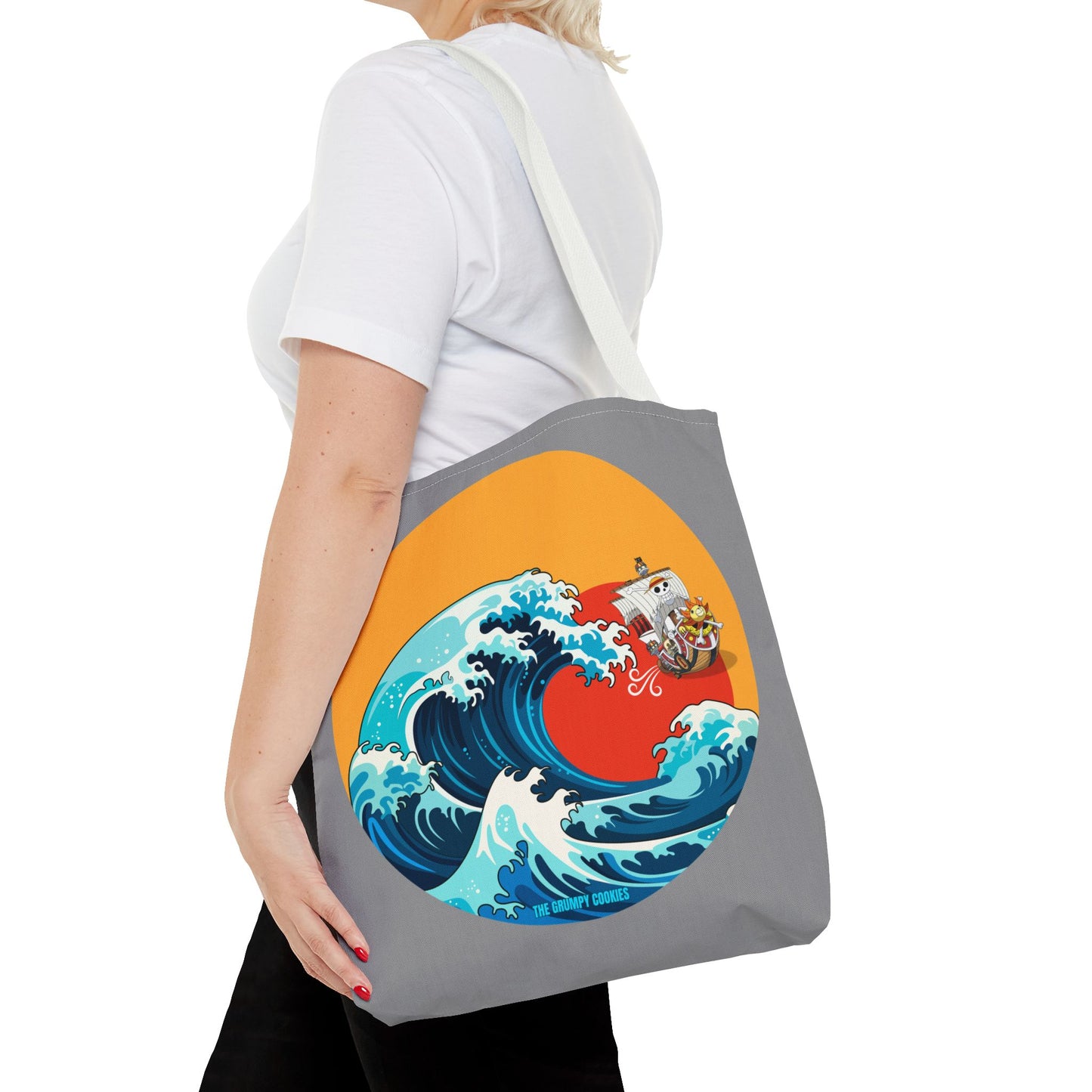 One Piece - Riding the Wave Grey Tote Bag