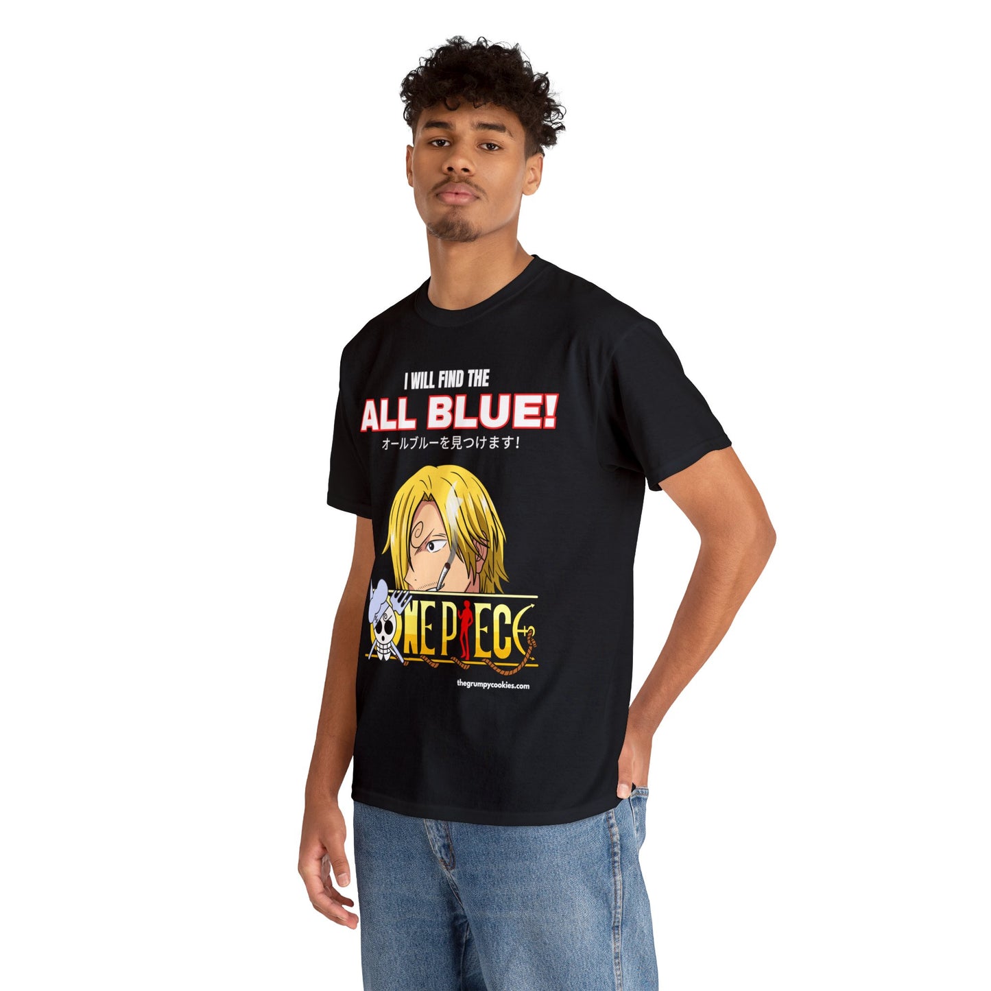 One Piece - Find the All Blue Unisex Heavy Cotton Tee