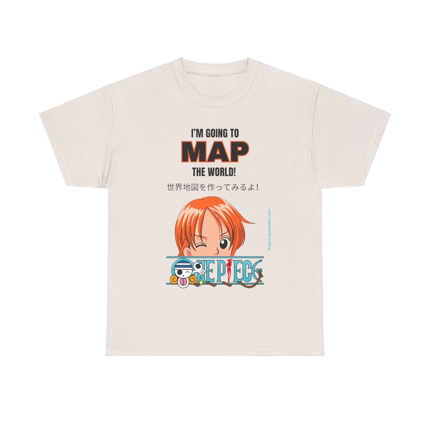 One Piece - Map the World Unisex Heavy Cotton Tee