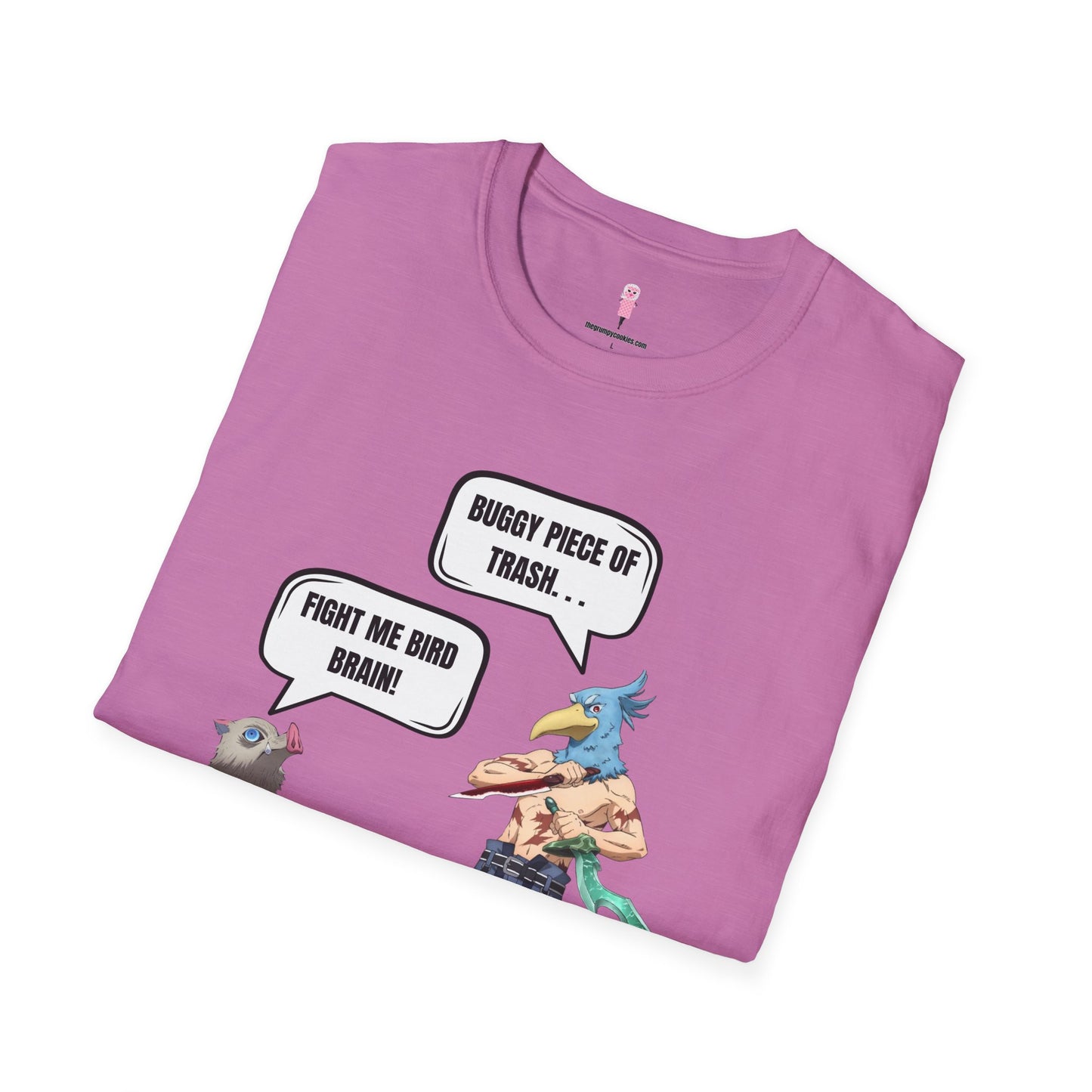 Shangri-la Frontier vs Demon Slayer- Boar Head vs Bird Brain Graphic Tee