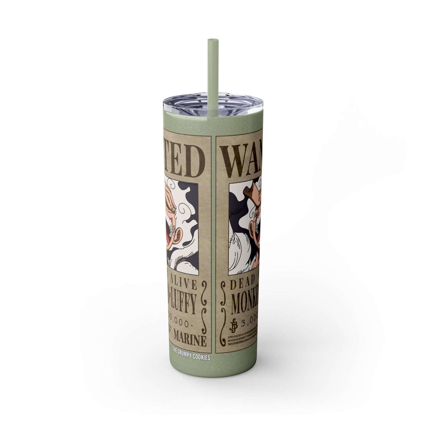 One Piece - Luffy Fifth Gear Skinny Tumbler with Straw, 20oz