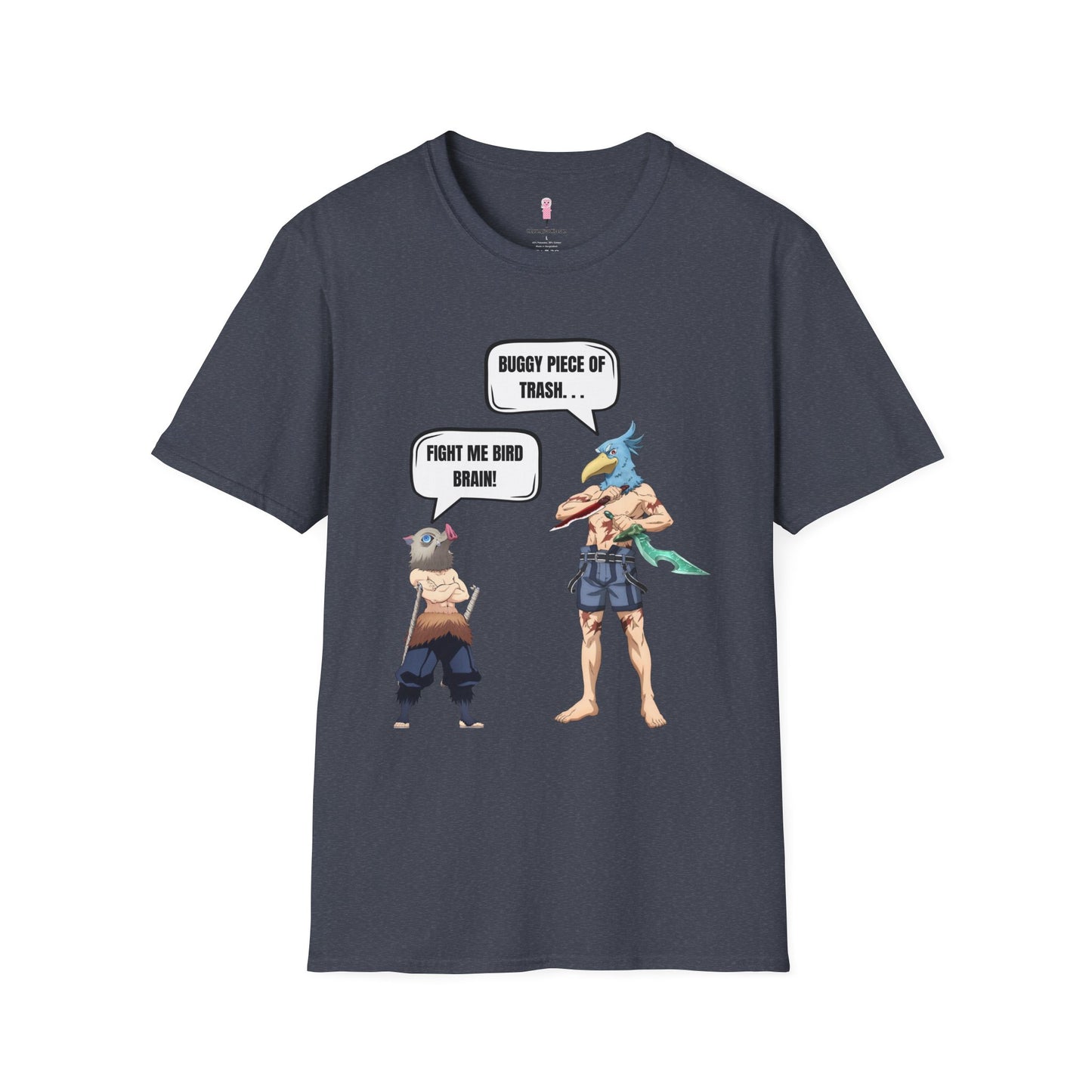 Shangri-la Frontier vs Demon Slayer- Boar Head vs Bird Brain Graphic Tee