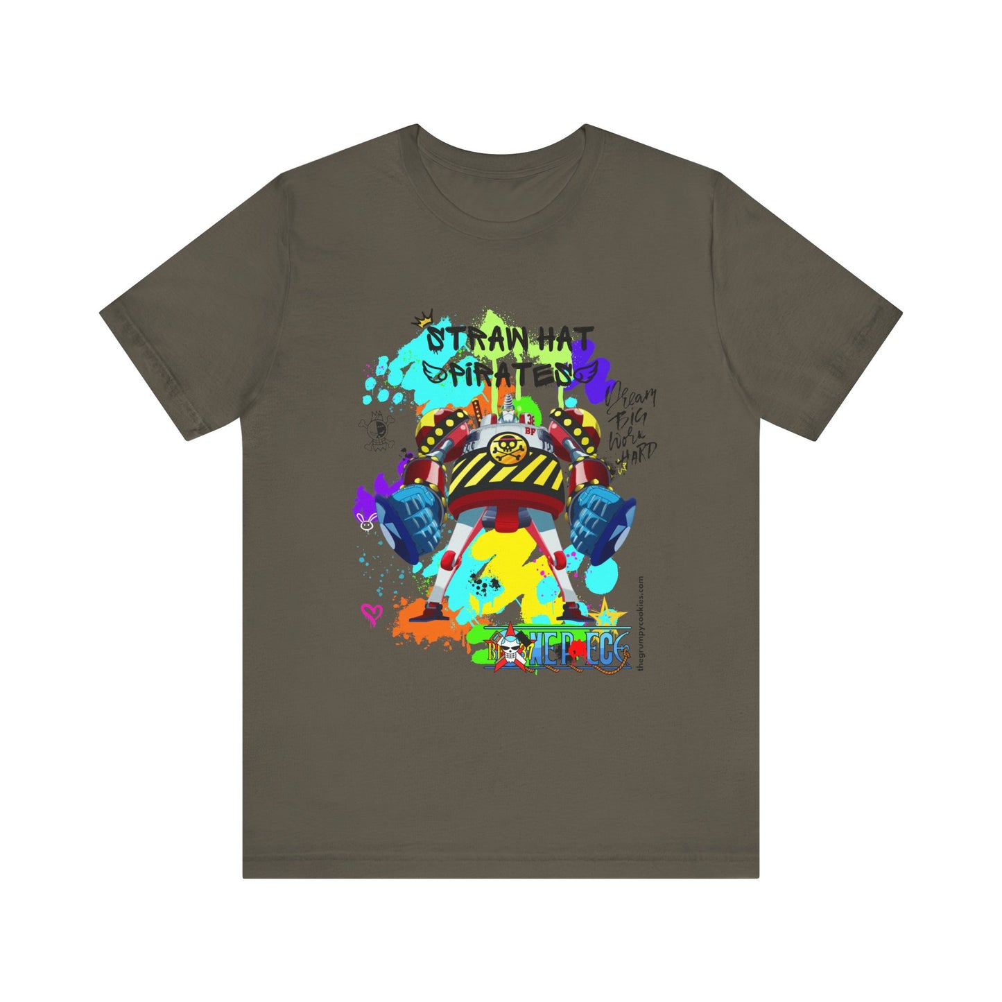 One Piece - Graffiti General Franky Unisex Jersey Short Sleeve Tee