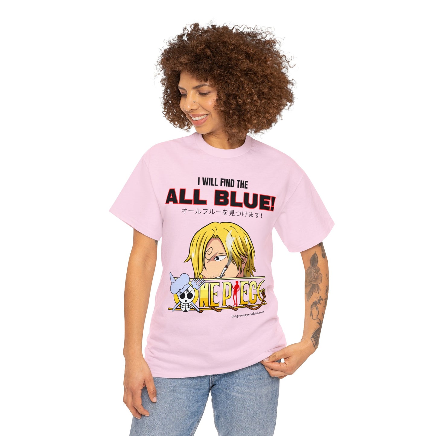 One Piece - Find the All Blue Unisex Heavy Cotton Tee