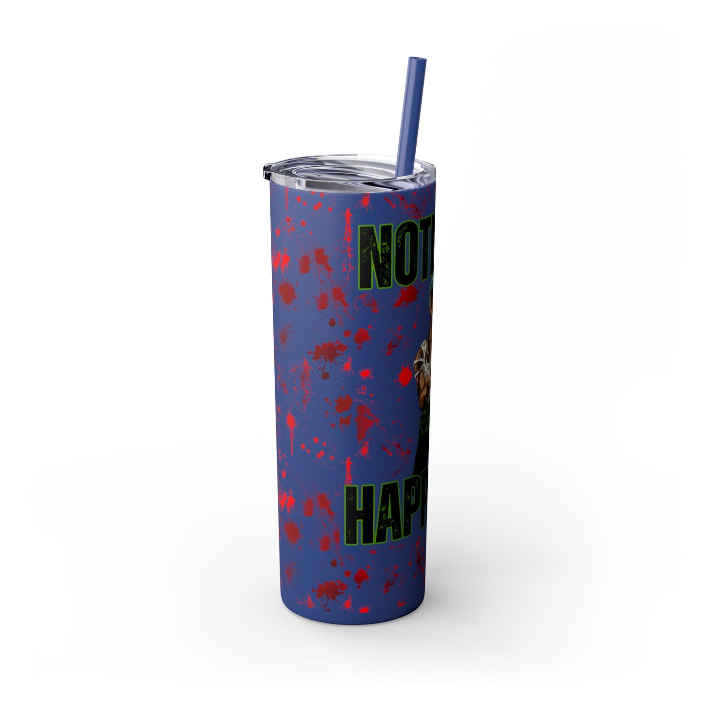 One Piece - Zoro Nothing Happened Skinny Tumbler with Straw, 20oz
