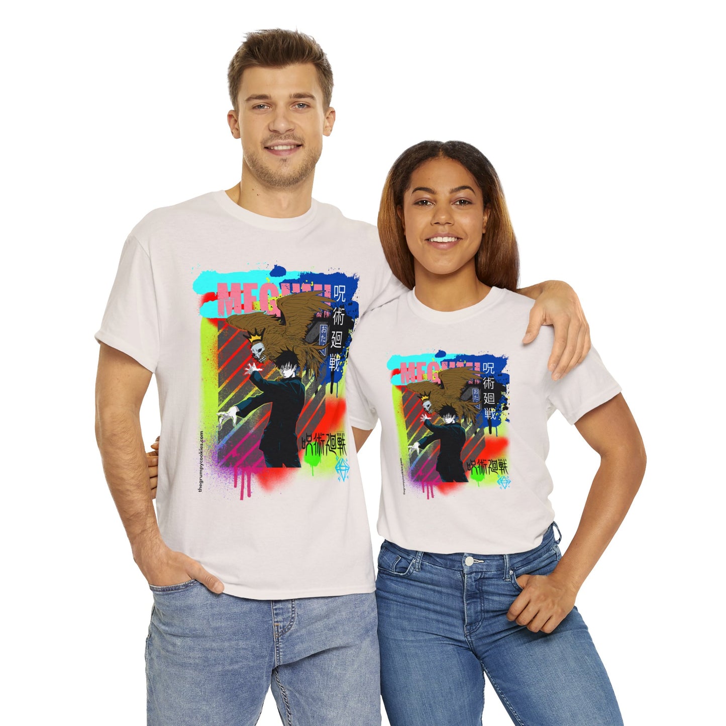 Jujutsu Kaisen - Megumi & Nue Unisex Heavy Cotton Tee