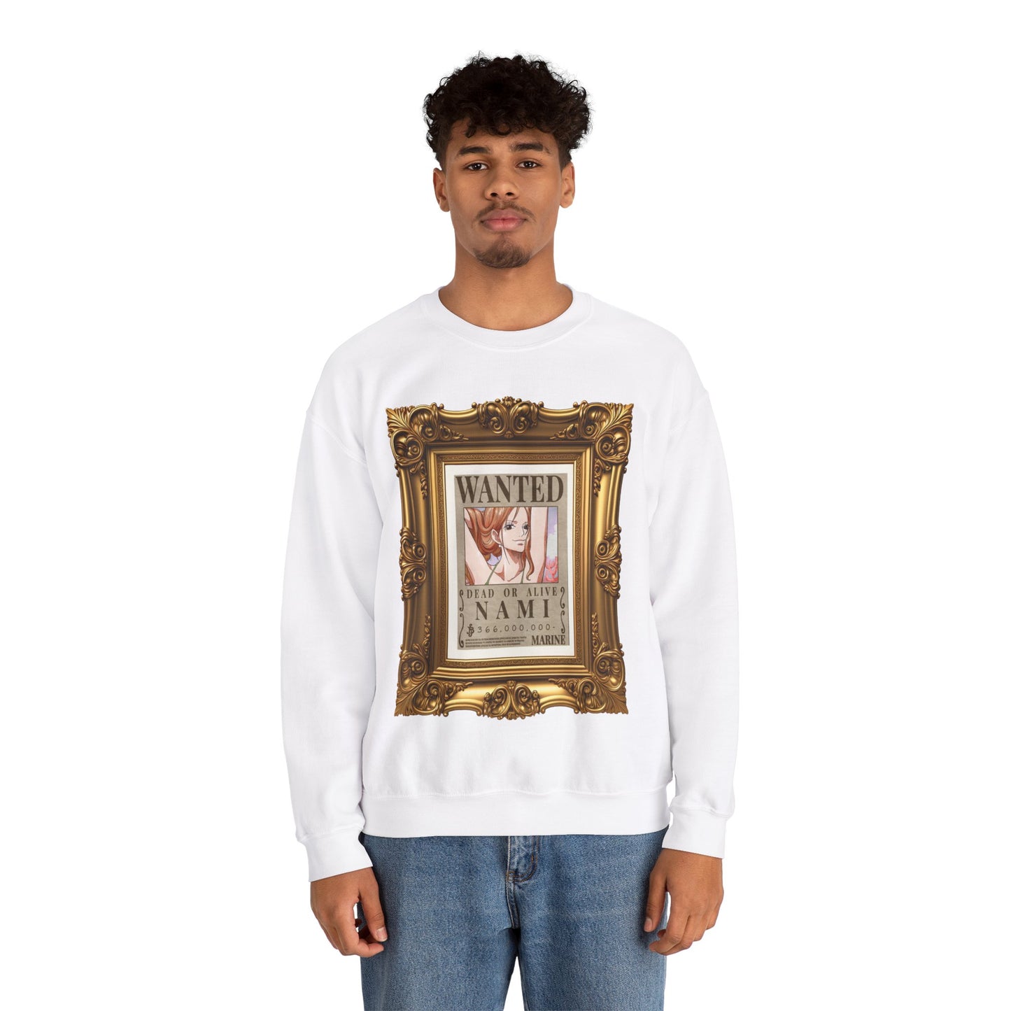 One Piece - Fine Art Nami Unisex Heavy Blend™ Crewneck Sweatshirt
