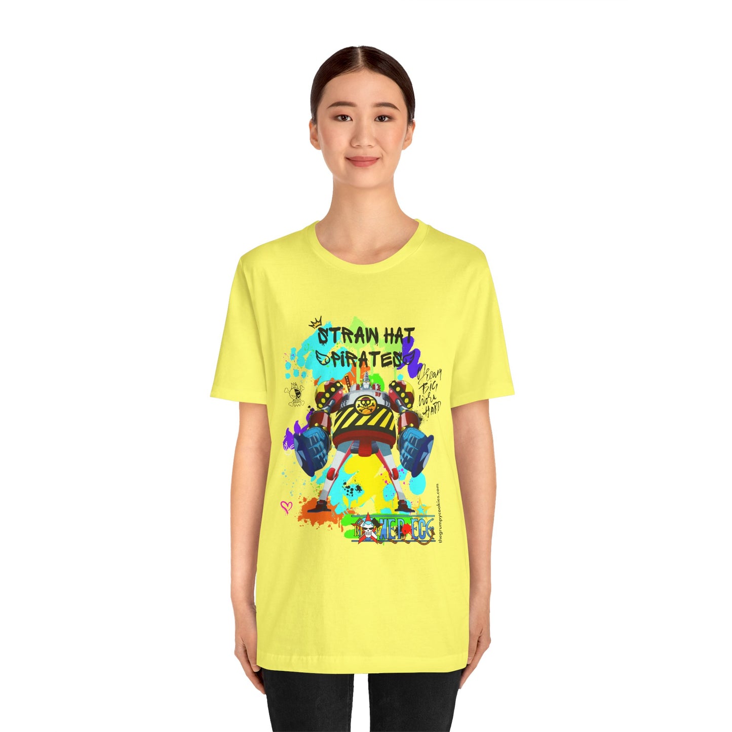 One Piece - Graffiti General Franky Unisex Jersey Short Sleeve Tee