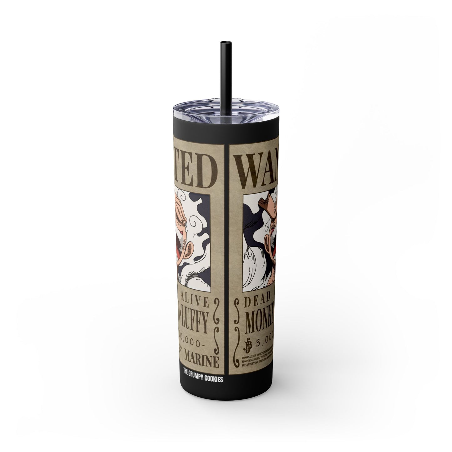 One Piece - Luffy Fifth Gear Skinny Tumbler with Straw, 20oz