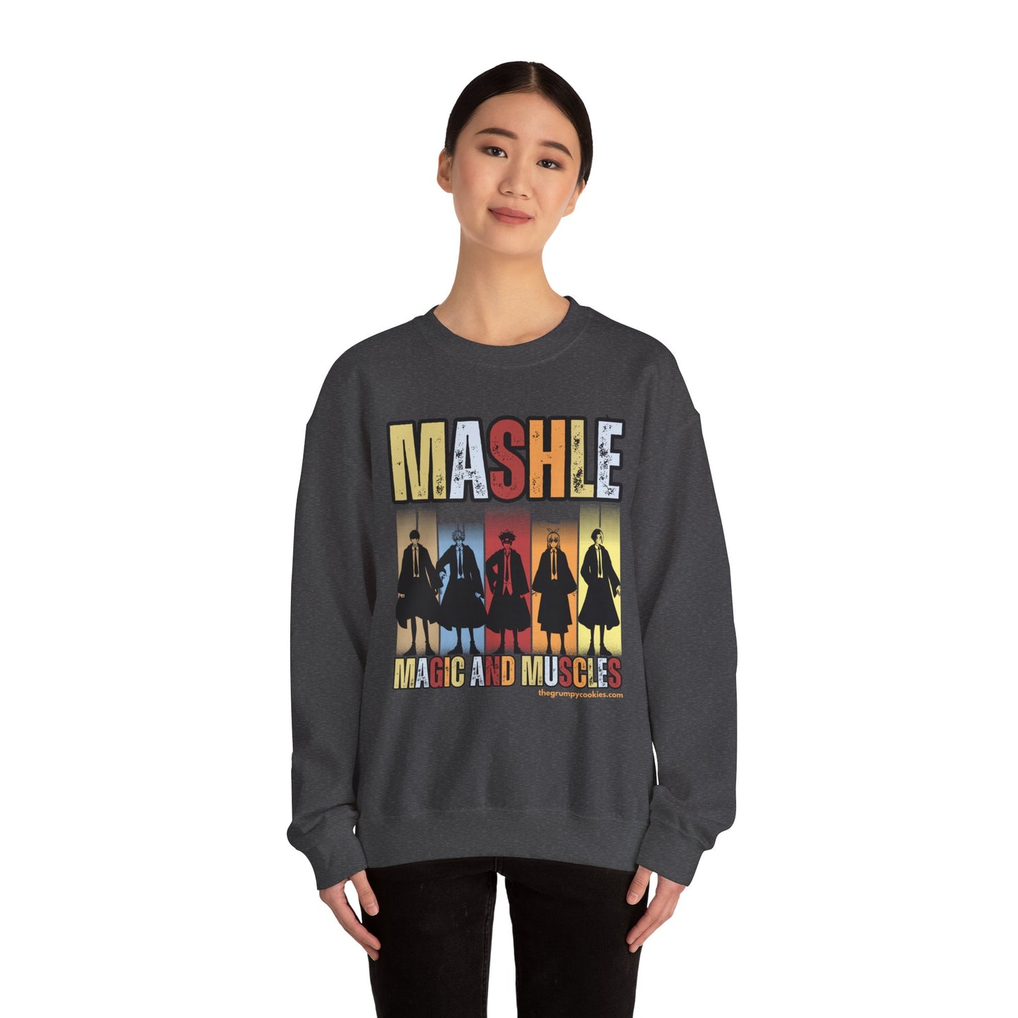 Mashle - Team No Magic Unisex Heavy Blend™ Crewneck Sweatshirt