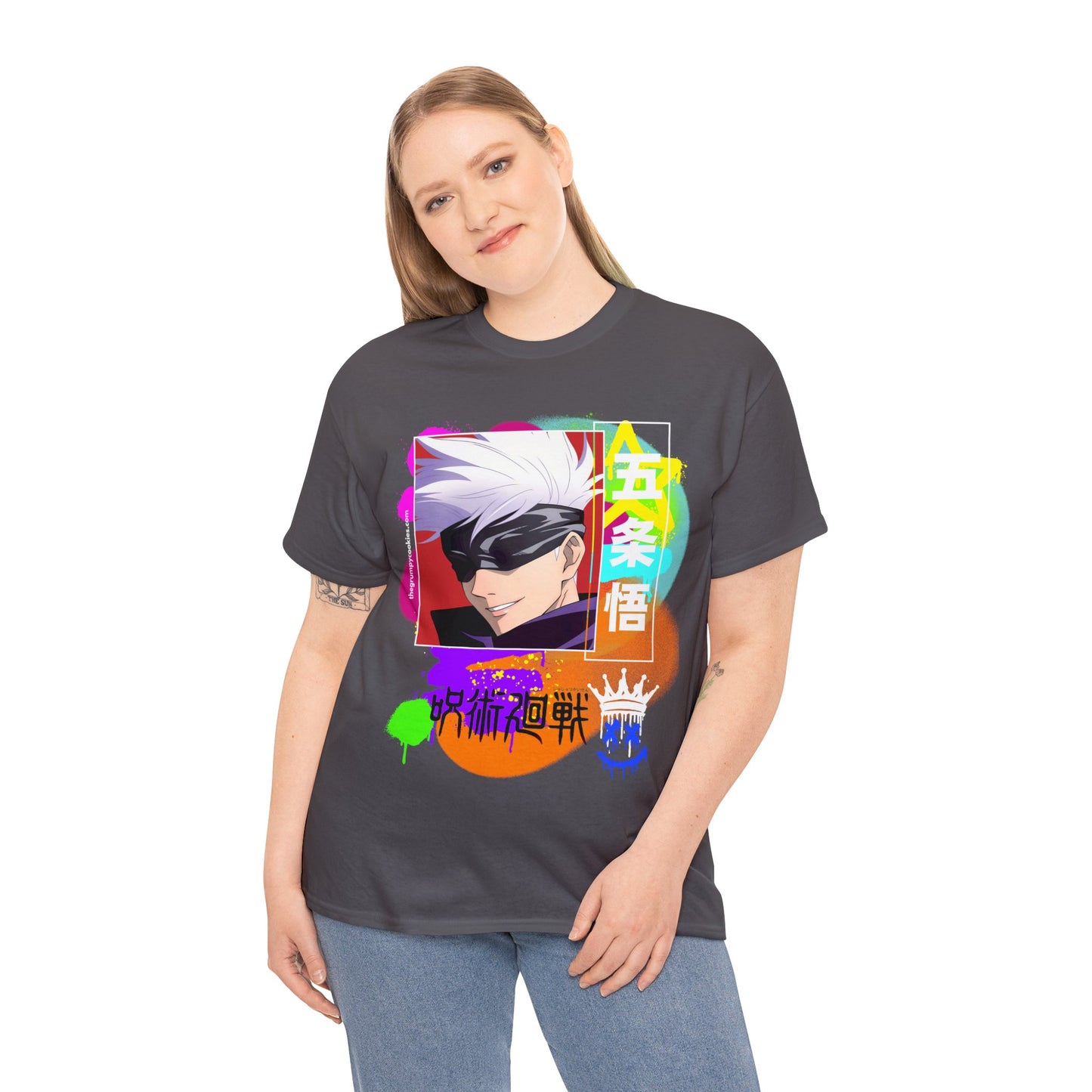 Jujutsu Kaisen - Gojo's Side Smile Unisex Heavy Cotton Tee