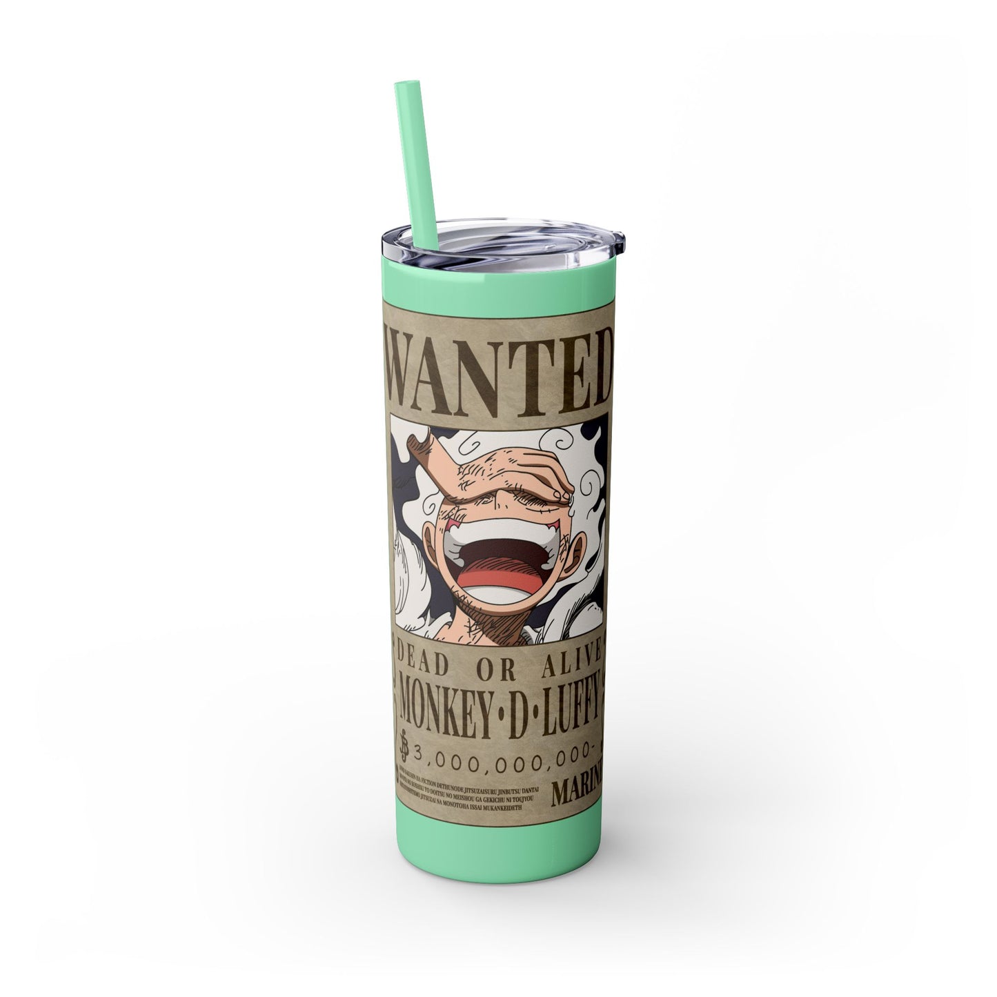 One Piece - Luffy Fifth Gear Skinny Tumbler with Straw, 20oz