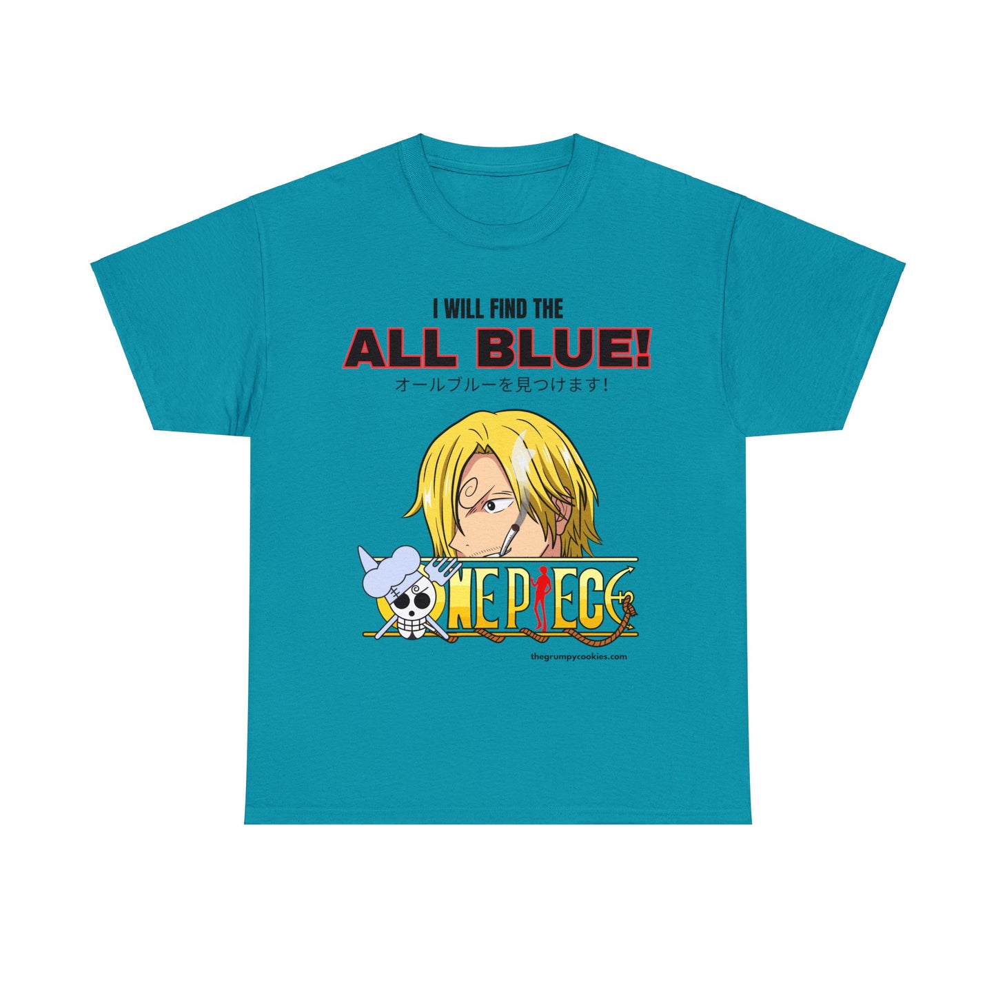 One Piece - Find the All Blue Unisex Heavy Cotton Tee