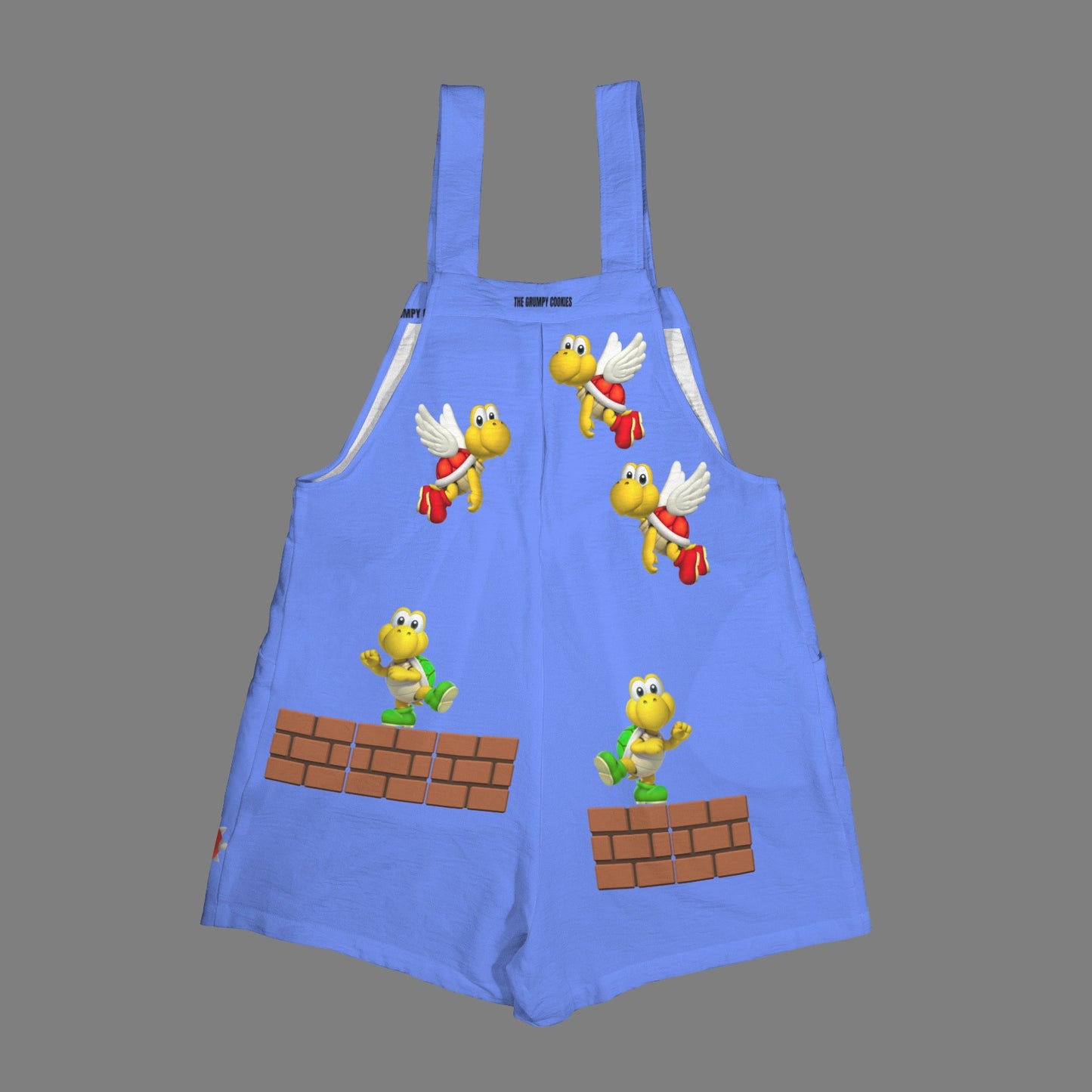 Mario Bros. - Super Mario Lakitu Women's Pocket Bib Short Romper