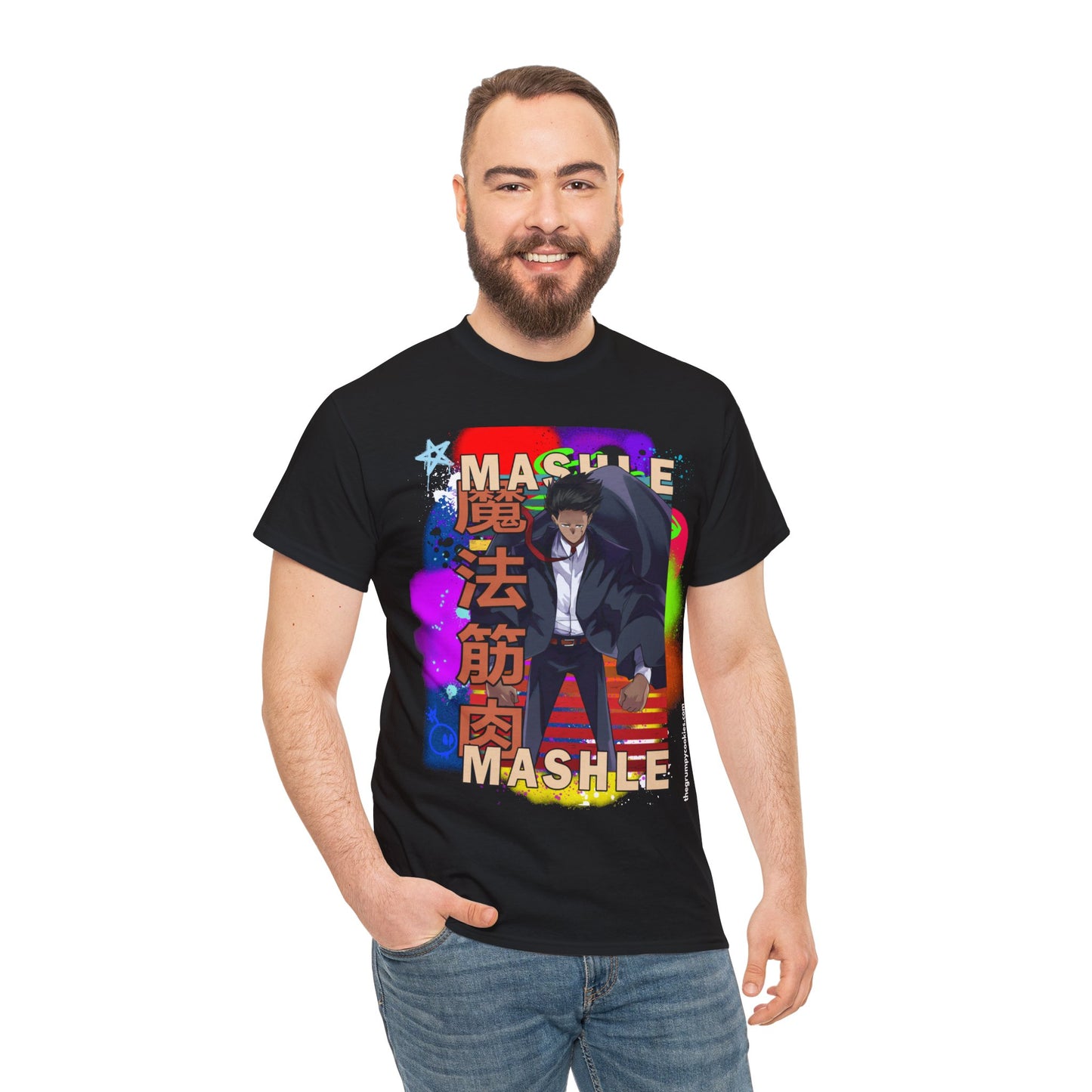 Mashle - Mash Burnedead Graffiti Unisex Heavy Cotton Tee