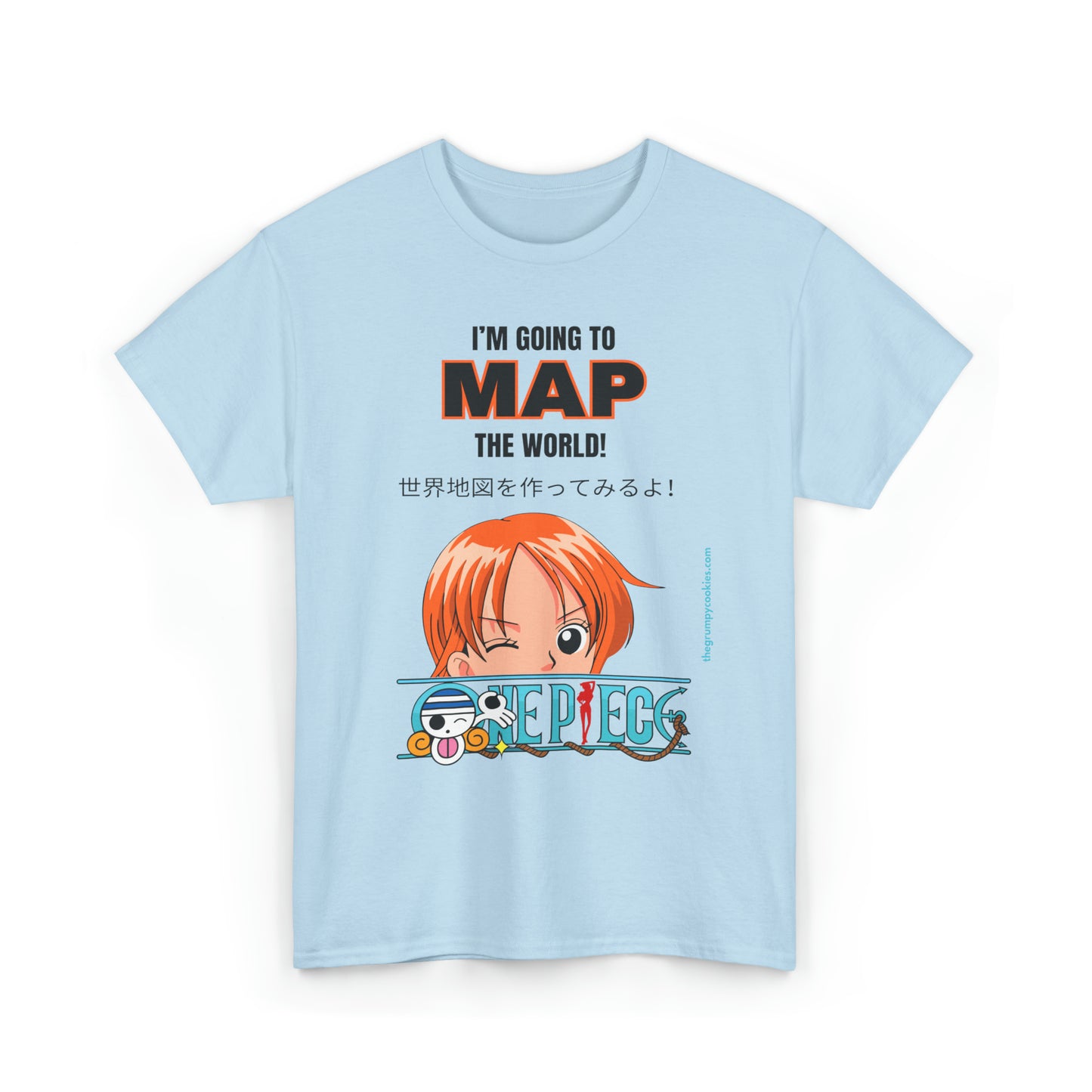 One Piece - Map the World Unisex Heavy Cotton Tee