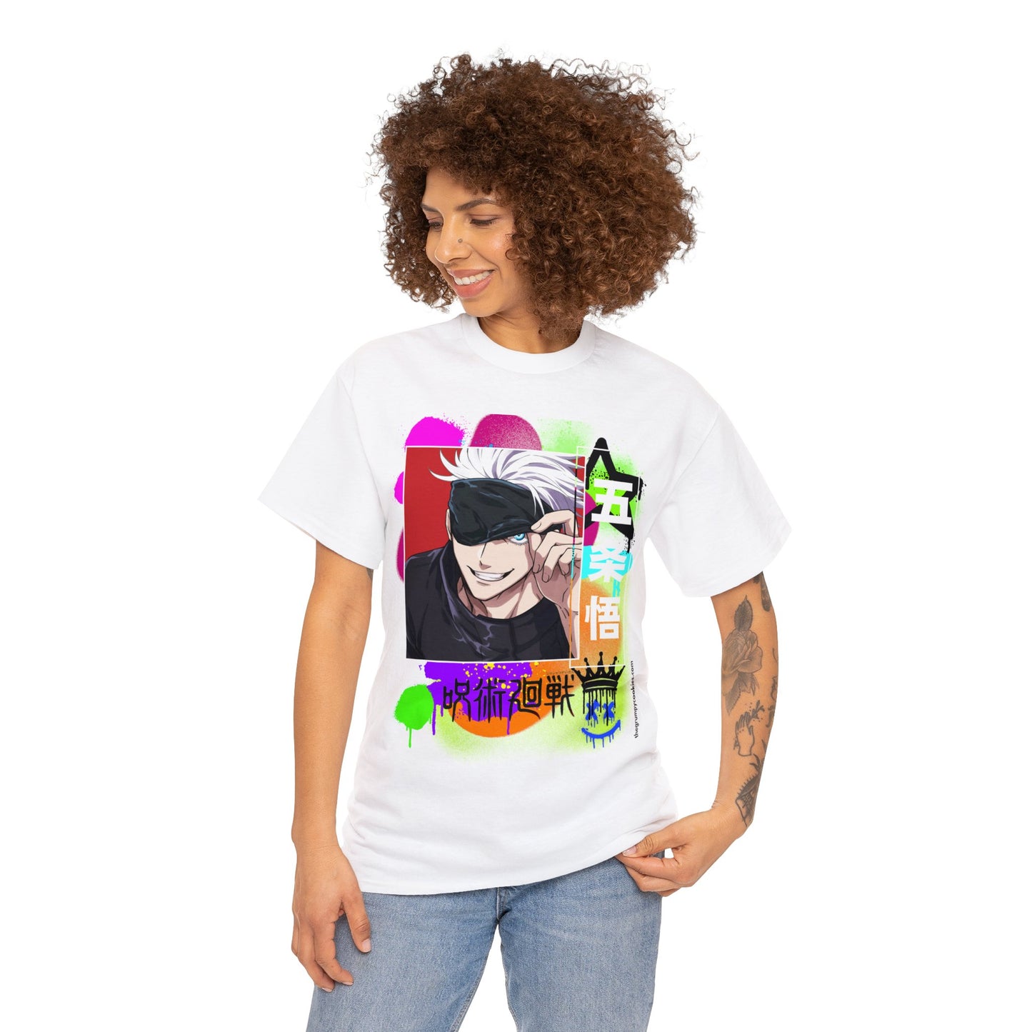 Jujutsu Kaisen - Peekaboo Gojo Unisex Heavy Cotton Tee