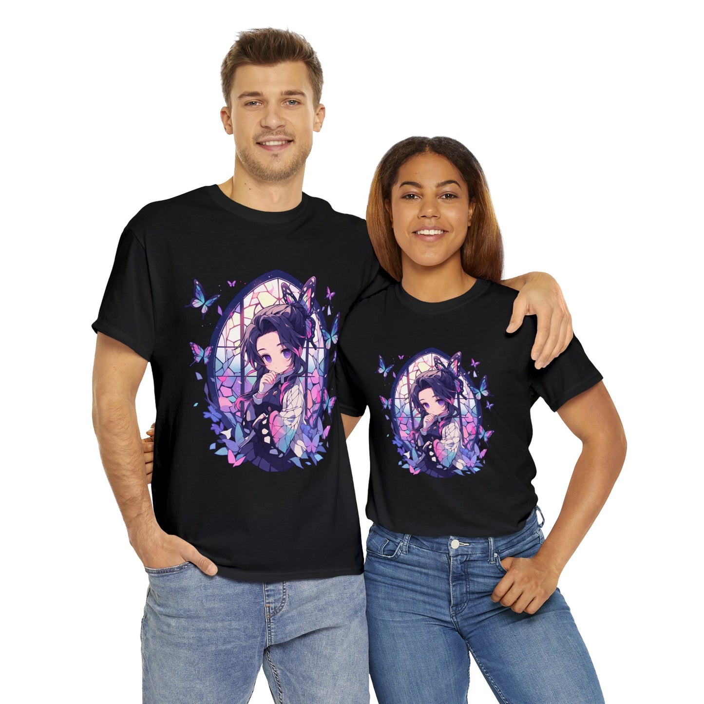 Demon Slayer - Stained Glass Shinobu Kocho Series Unisex Heavy Cotton Tee