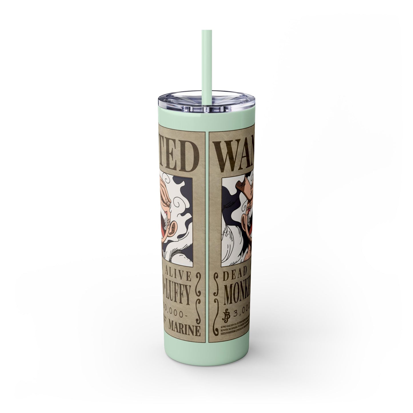 One Piece - Luffy Fifth Gear Skinny Tumbler with Straw, 20oz