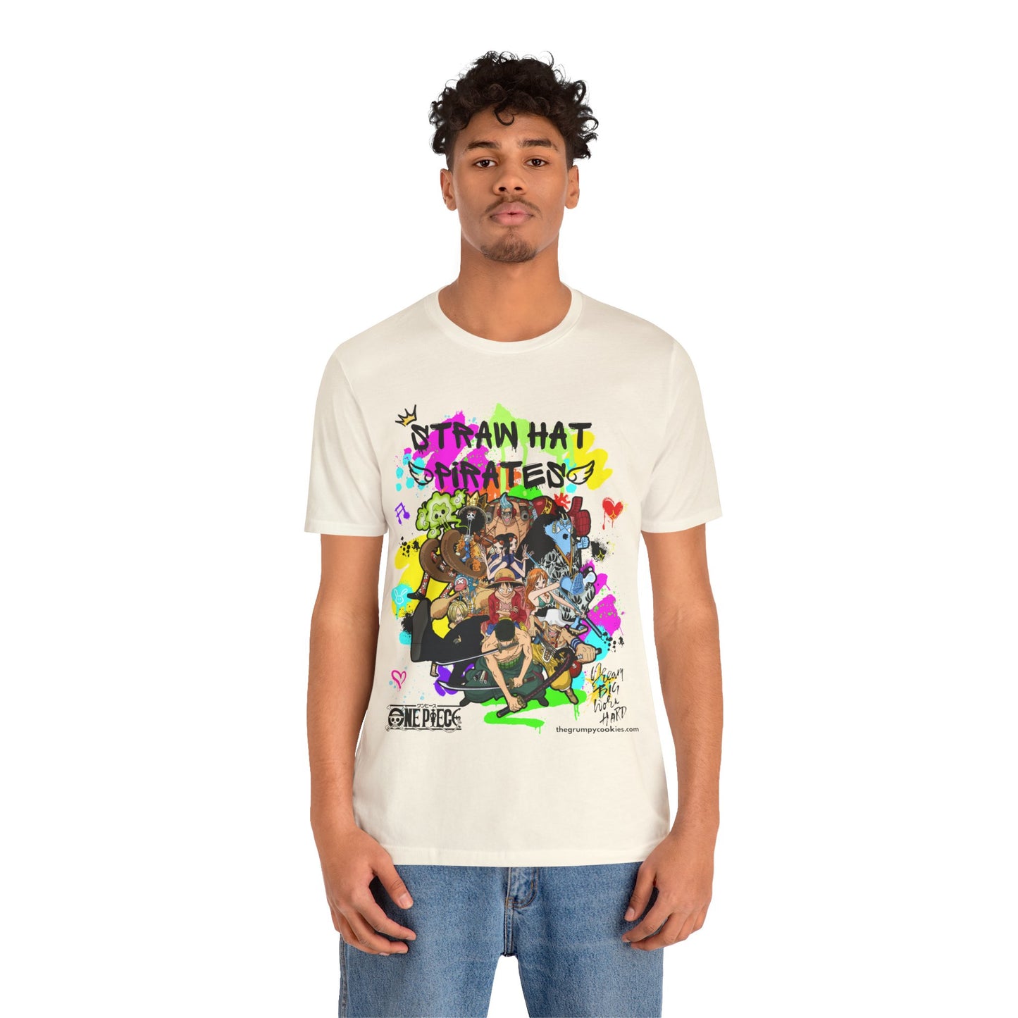 One Piece - Graffiti Straw Hats Unisex Jersey Short Sleeve Tee