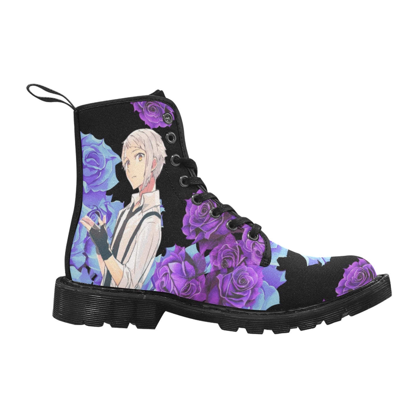 Bungo Stray Dogs - Everything's Coming Up Roses Men's Lace Up Canvas Boots