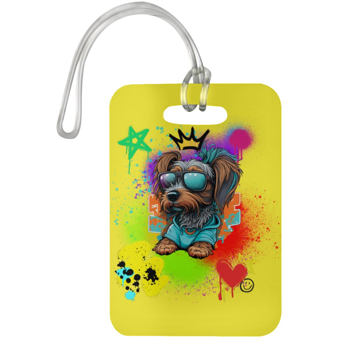 The Grumpy Cookies - Reggie the Cool Pup Luggage Bag Tag
