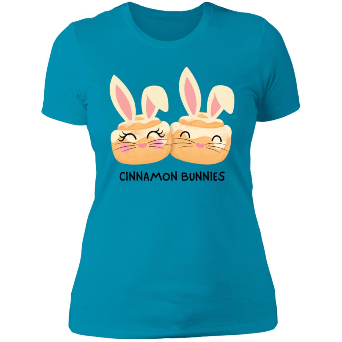 The Grumpy Cookies - Cinnamon Bunnies Ladies Boyfriend T-Shirt