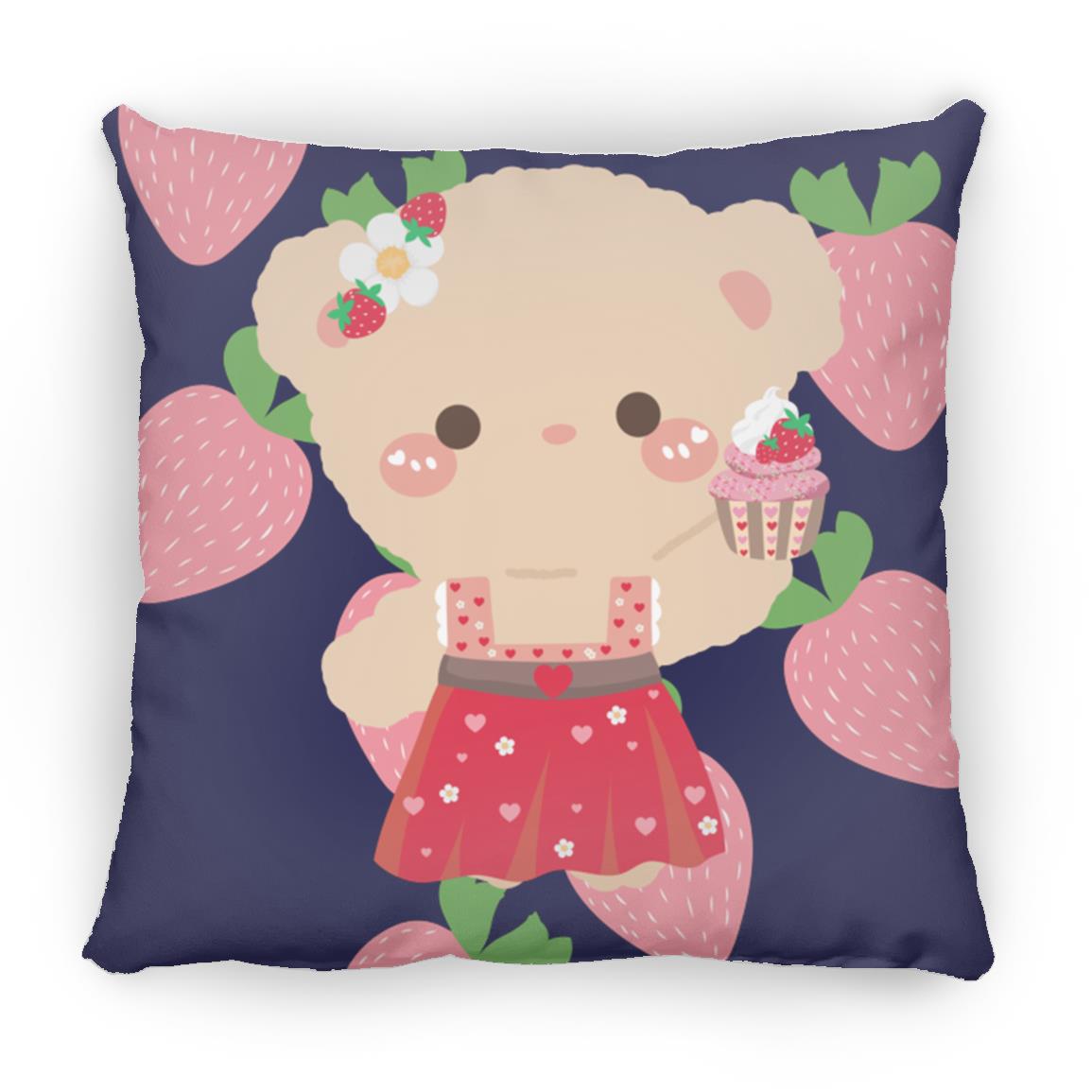 The Grumpy Cookies - Ellie Bear Small Square Pillow