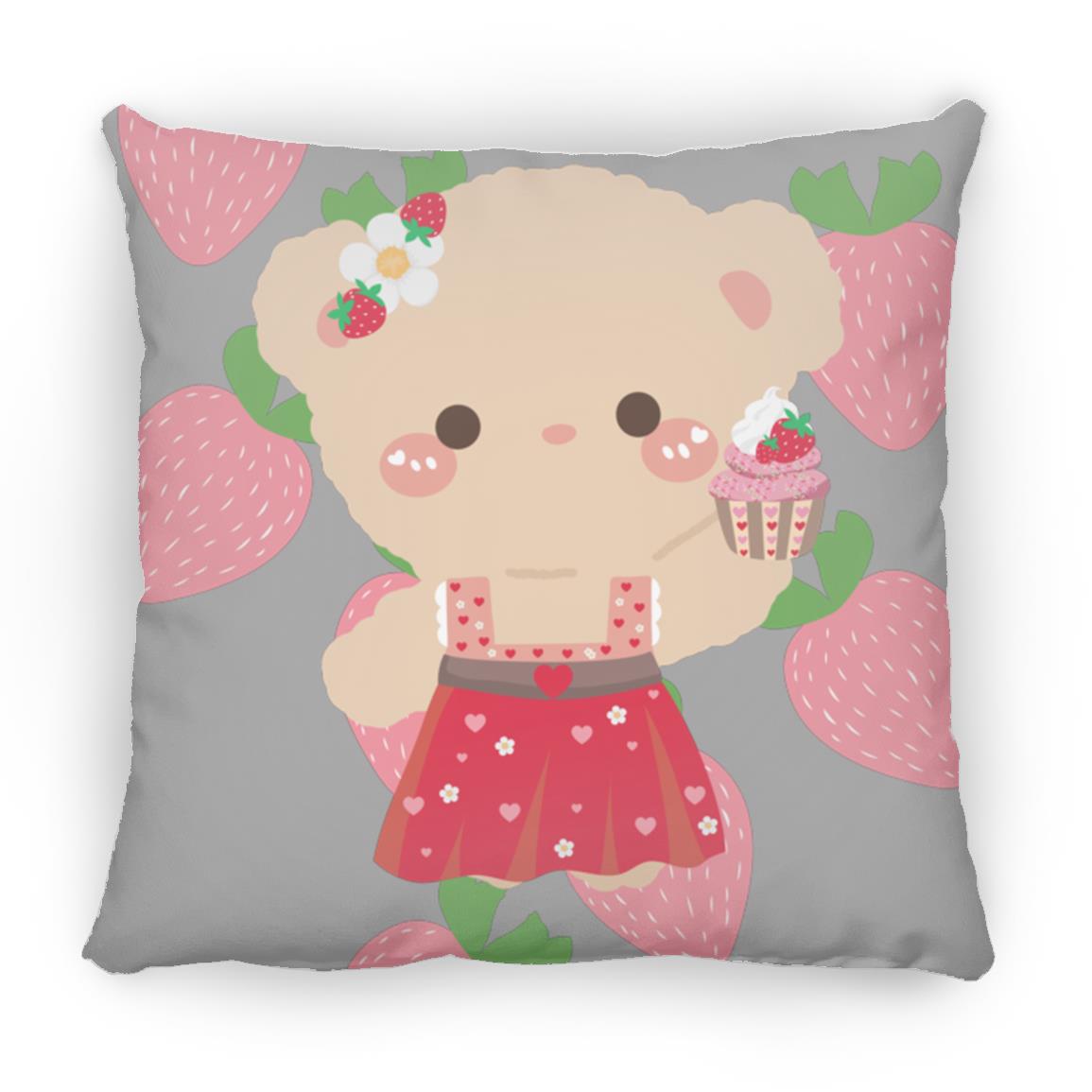 The Grumpy Cookies - Ellie Bear Small Square Pillow