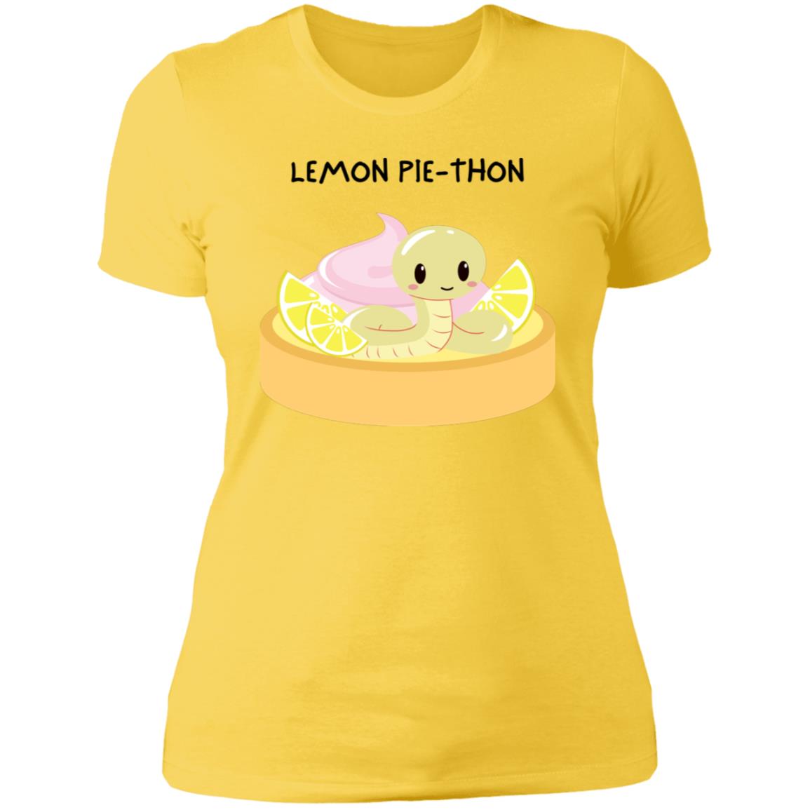 The Grumpy Cookies - Lemon Pie-thon Ladies Boyfriend T-Shirt