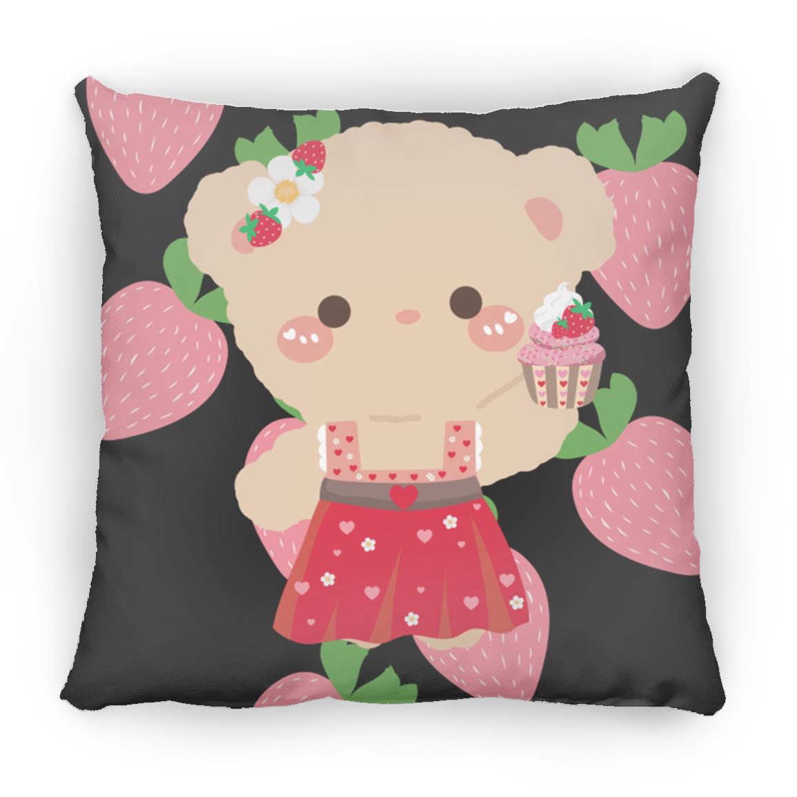 The Grumpy Cookies - Ellie Bear Small Square Pillow