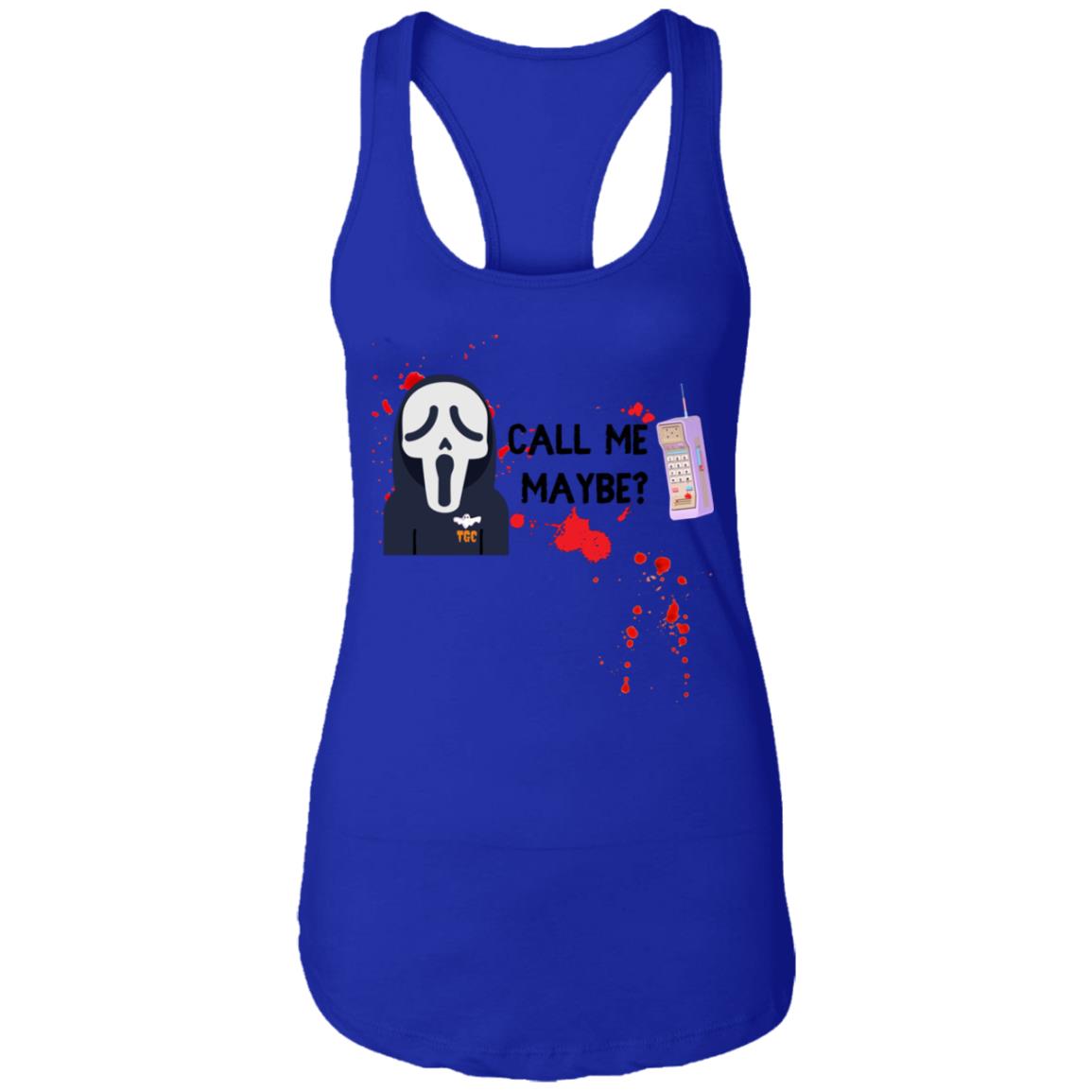Scream - Call Me Ladies Racerback Tank