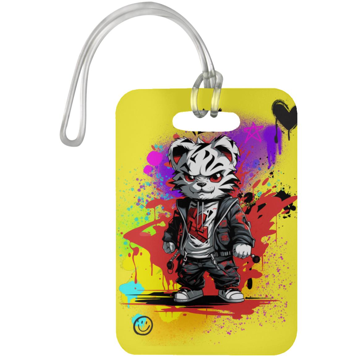 The Grumpy Cookies - Felix the White Tiger Luggage Bag Tag