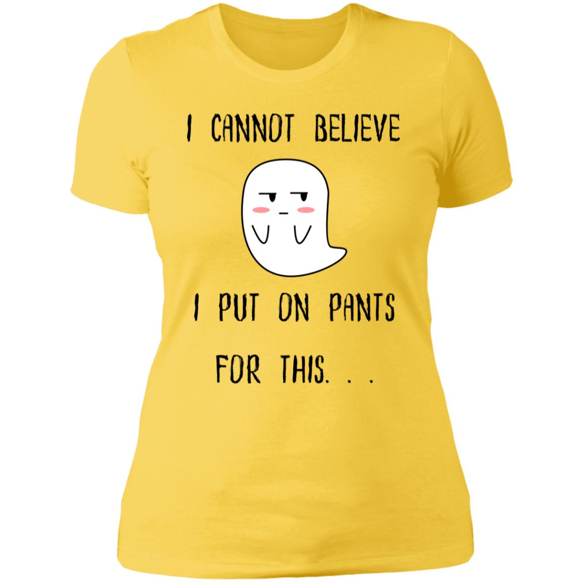 The Grumpy Cookies - Winston Hates Pants Ladies' Boyfriend T-Shirt