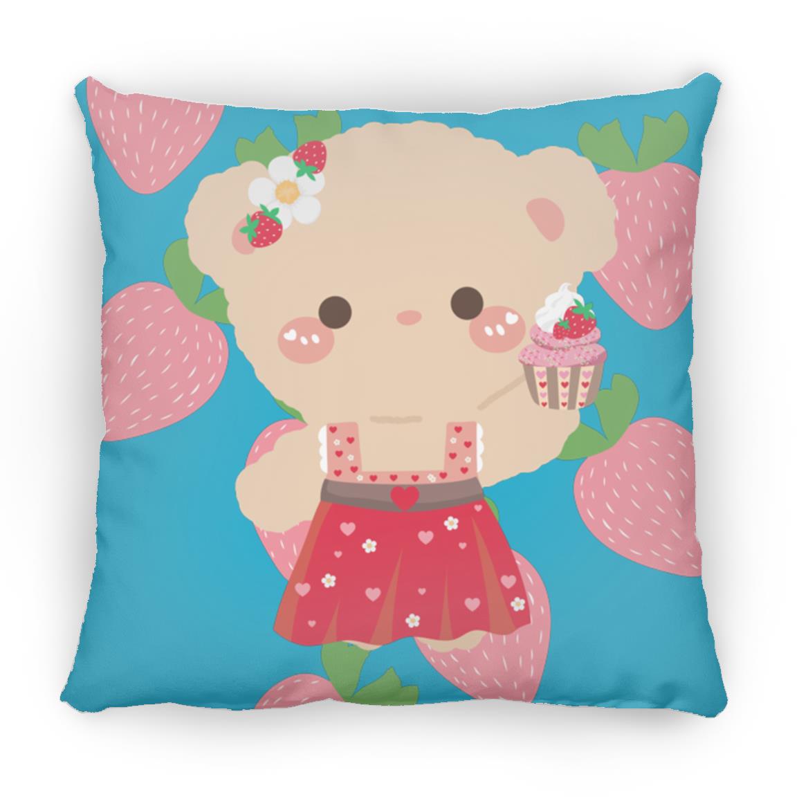 The Grumpy Cookies - Ellie Bear Small Square Pillow