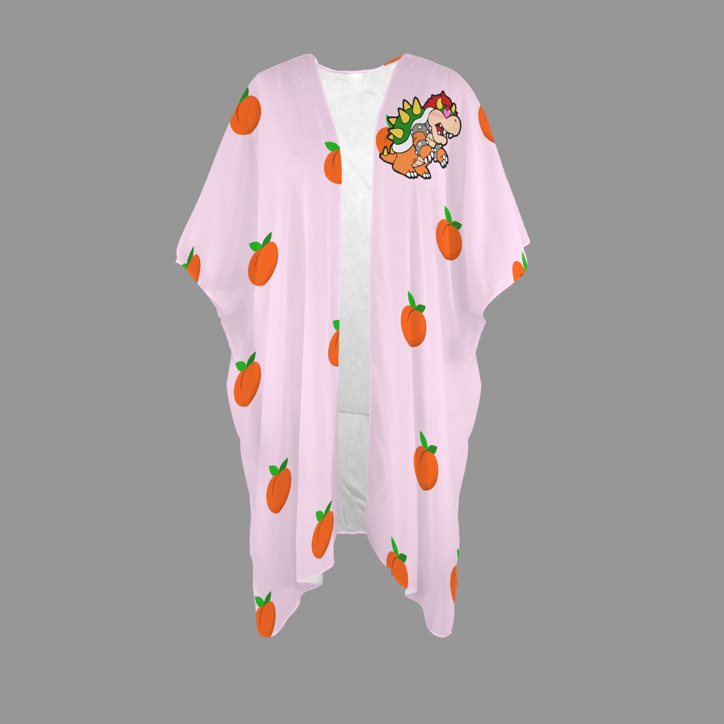 Bowser Loves Peaches Peaches Peaches Peaches Peaches Women's Long Cover Up
