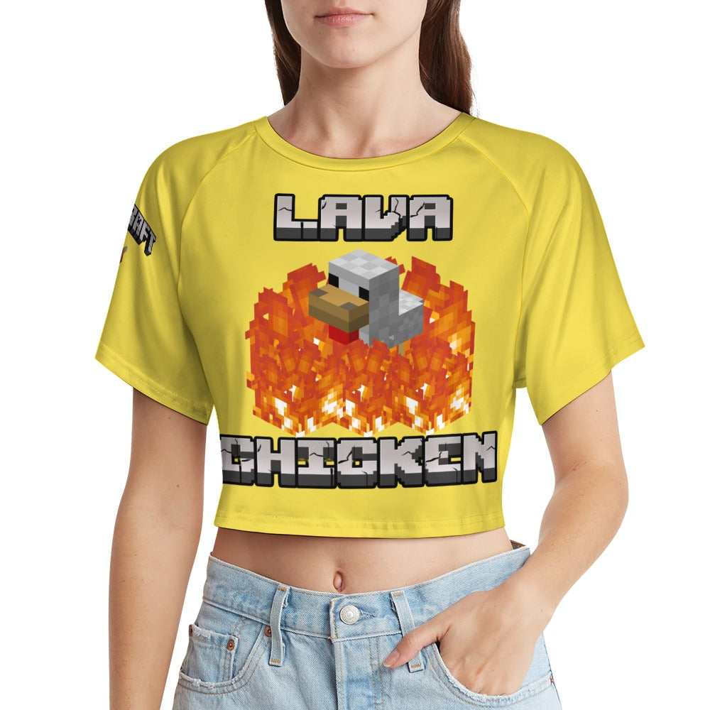 Minecraft - Lava Chicken Crop Tee