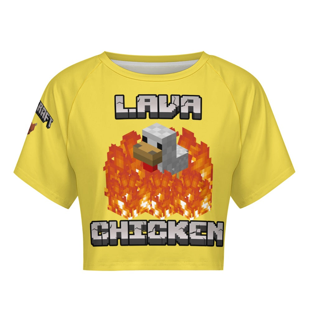Minecraft - Lava Chicken Crop Tee