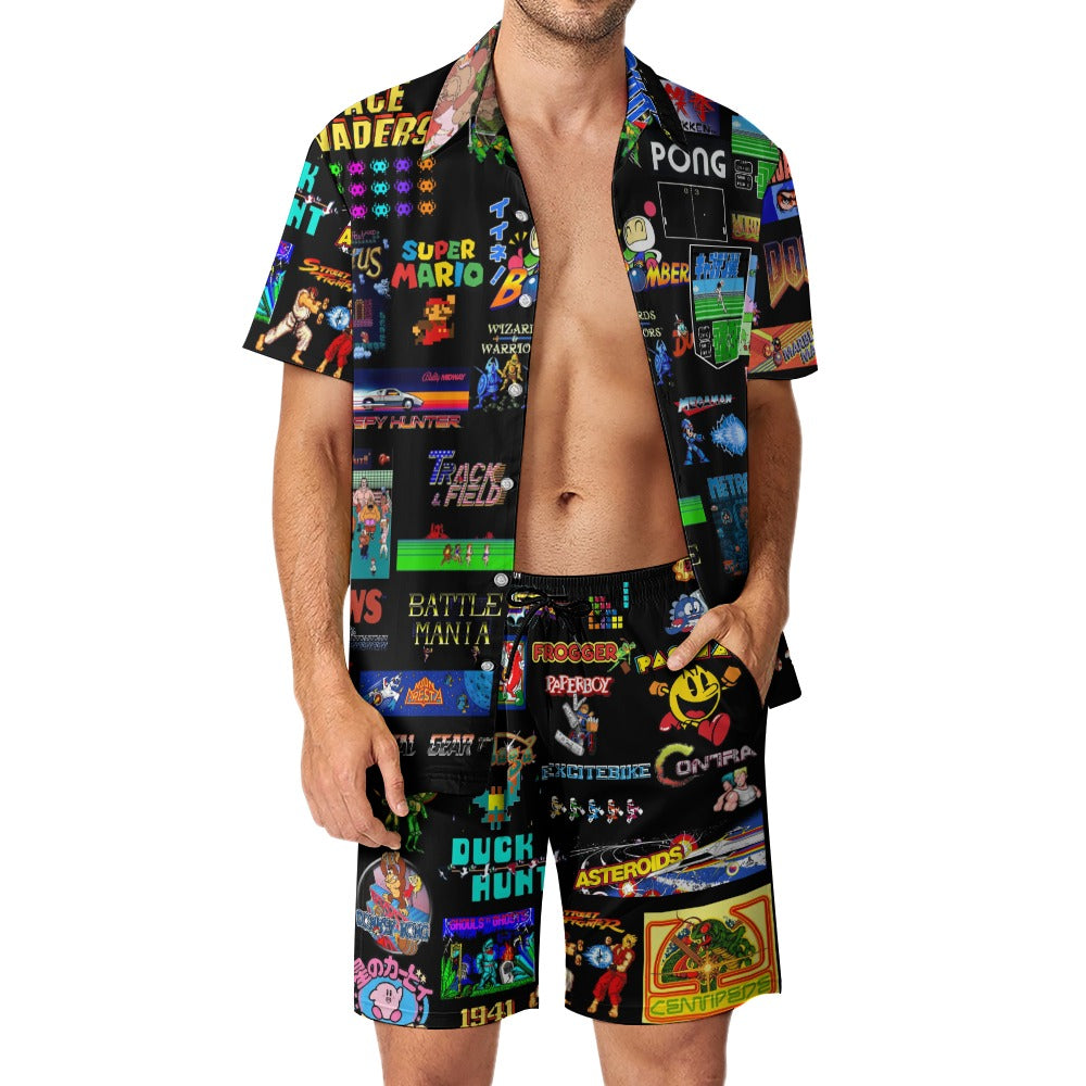 The Grumpy Cookies - Old School Gamer Leisure Beach Suit