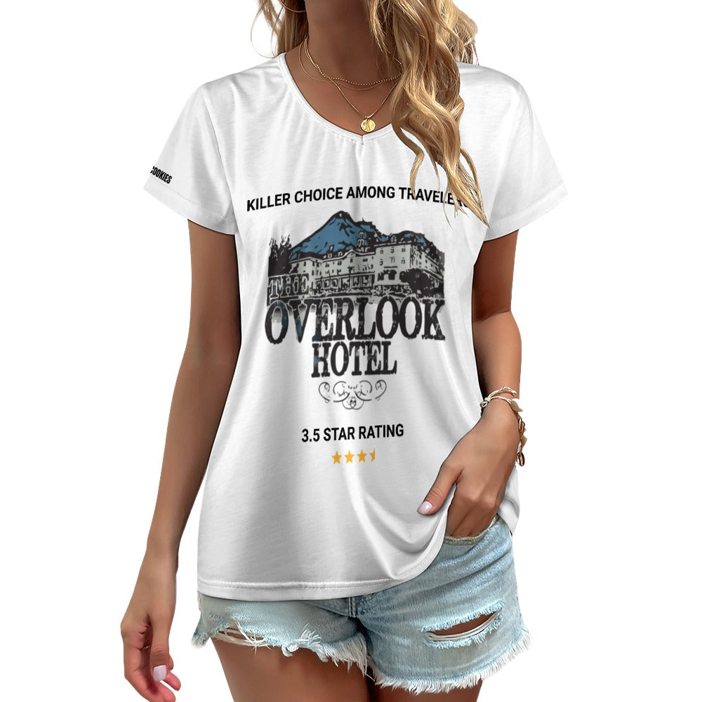 The Shining - The Overlook Hotel Reviews V-neck Short Sleeve T-shirt
