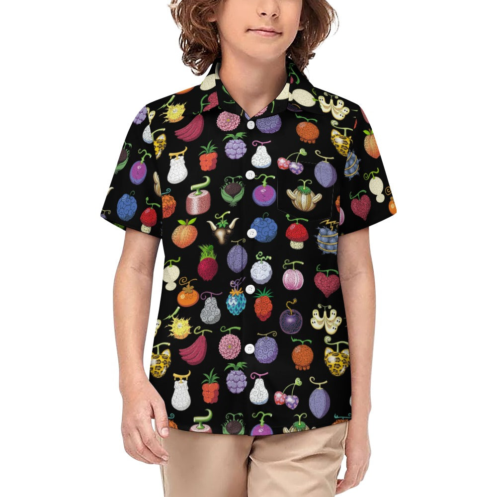 One Piece - Organic Devil Fruit Kids Short Sleeved Shirt