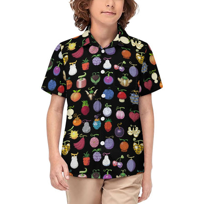 One Piece - Organic Devil Fruit Kids Short Sleeved Shirt
