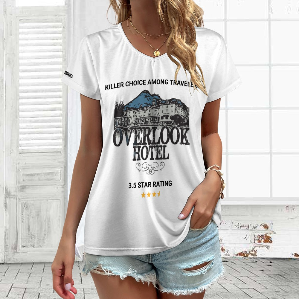 The Shining - The Overlook Hotel Reviews V-neck Short Sleeve T-shirt