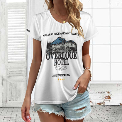 The Shining - The Overlook Hotel Reviews V-neck Short Sleeve T-shirt