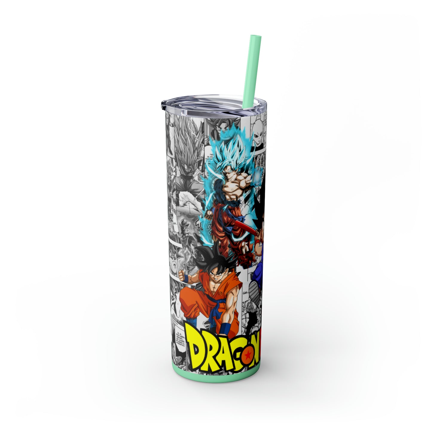 Dragon Ball Z Skinny Tumbler with Straw, 20oz