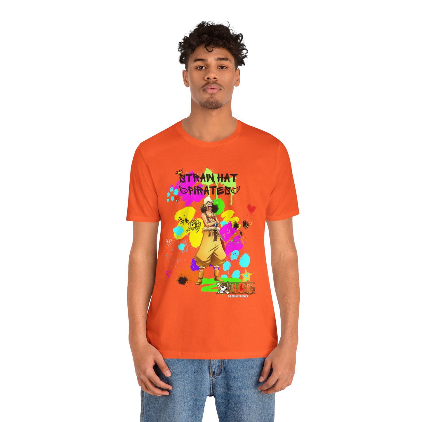 One Piece - Graffiti Usopp  Unisex Jersey Short Sleeve Tee
