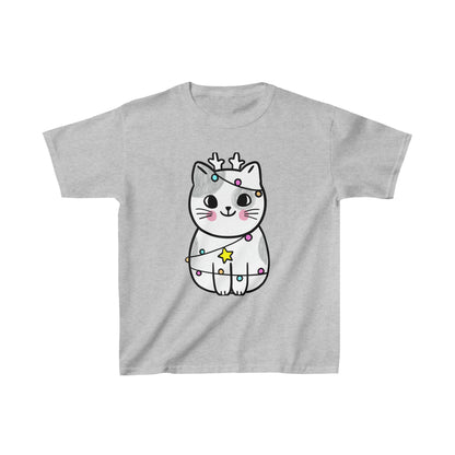 Tangled Reindeer Kitty Kids Heavy Cotton™ Tee